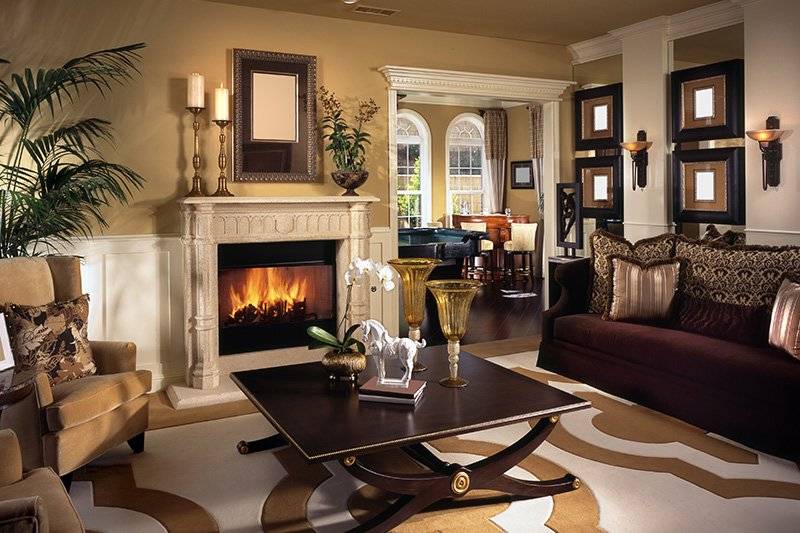 Antique luxury modern living room design brings the feel and touch of old luxury.