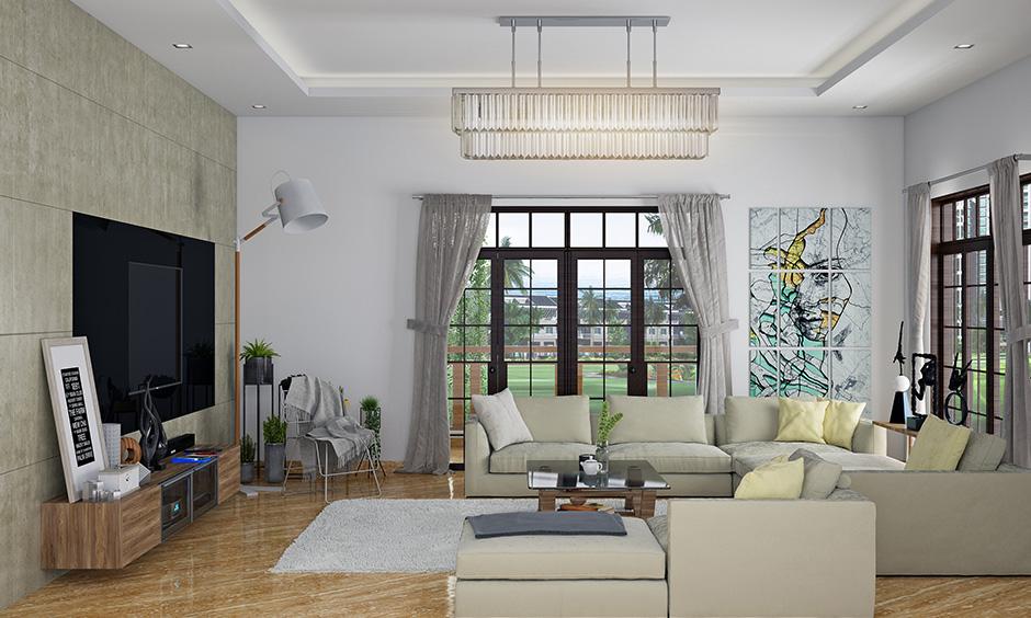 Modern chandelier for living room as the centrepiece