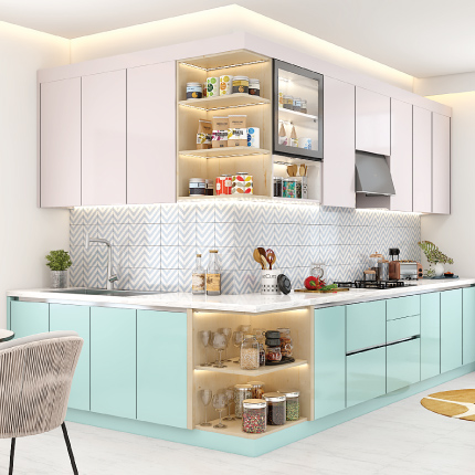 Kitchen interior designers in Bangalore providing space-saving solutions