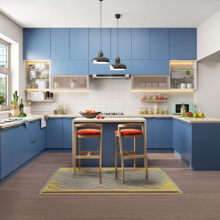 Modular kitchen cost in Coimbatore for laminated finish starting from ₹1.5 Lakhs