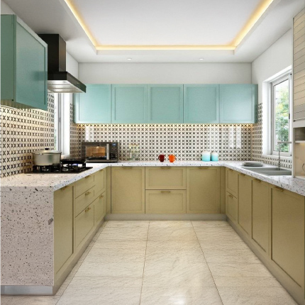 Modular kitchen rates in Pune for polyurethane finish from ₹4.5 Lakhs