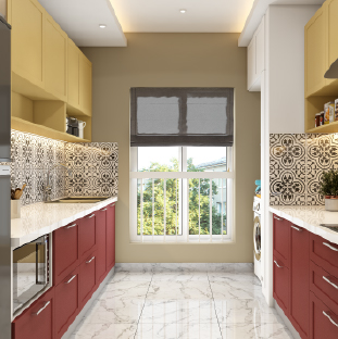 Parallel modular kitchen design for independent homes in Ahmedabad