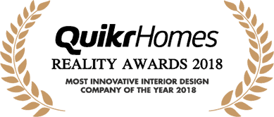 DesignCafe was awarded most innovative interior design company by Quikr Homes.